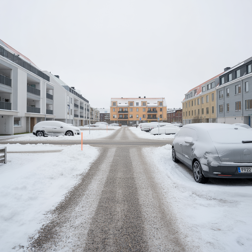 snorojning av parkeringar och gangvagar checklista