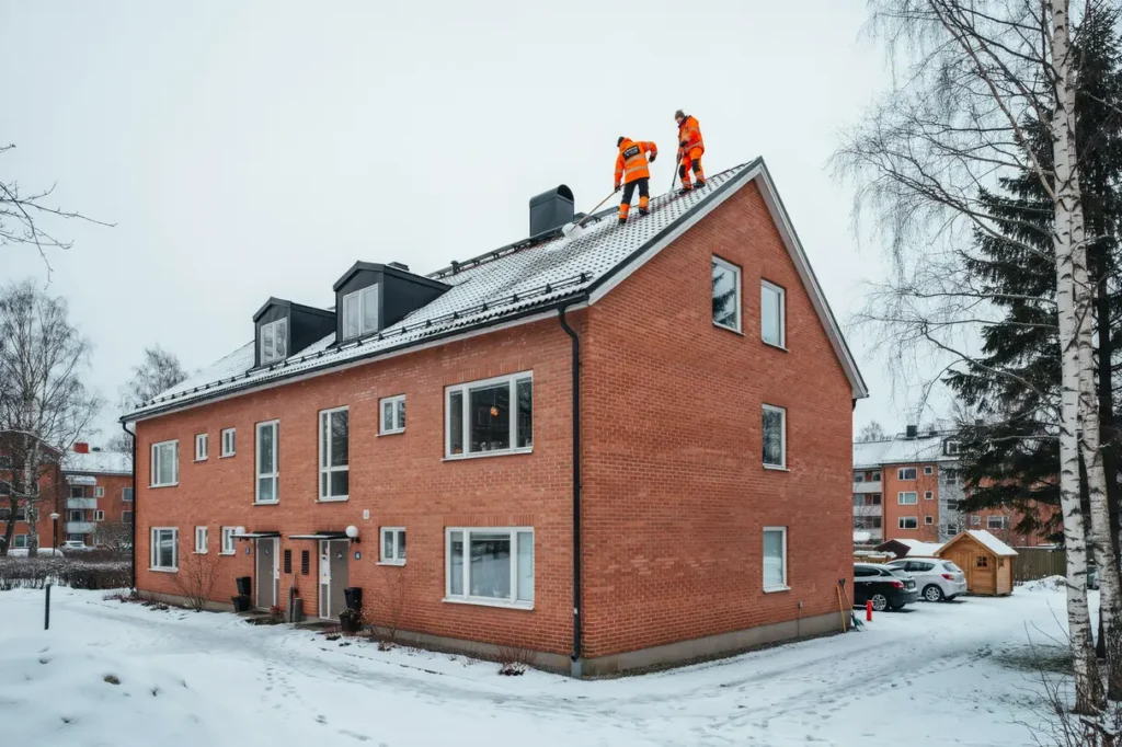 takskottning av flerbostadshus i h sselby g rd sundbyberg stockholm